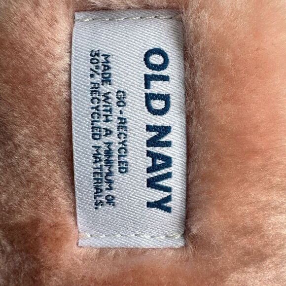 Old Navy Pink Faux Fur Slippers Size 9 - Picture 4 of 5